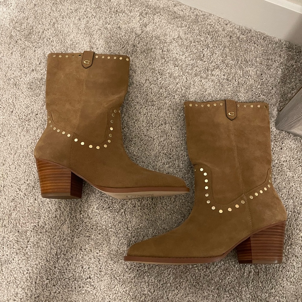 Coach Western Boots Size 9